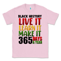 Bubblegum Pink black history live it Classic Tee - FaDigitalArtStudio