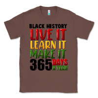 Chestnut black history live it Classic Tee - FaDigitalArtStudio