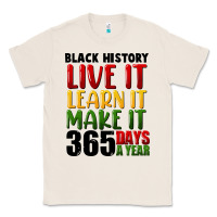 Natural black history live it Classic Tee - FaDigitalArtStudio