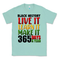 Seafoam black history live it Classic Tee - FaDigitalArtStudio