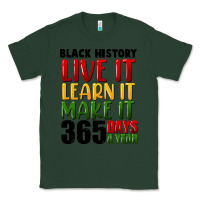 Sports Green black history live it Classic Tee - FaDigitalArtStudio