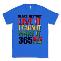 True Royal black history live it Classic Tee - FaDigitalArtStudio