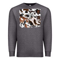 Charcoal Heather cowhide background Premium Sweatshirt - RanaPortraitStore