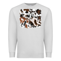 Dove Grey cowhide background Premium Sweatshirt - RanaPortraitStore