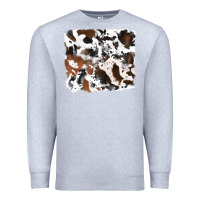 Heather Grey cowhide background Premium Sweatshirt - RanaPortraitStore