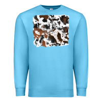 Ocean Blue cowhide background Premium Sweatshirt - RanaPortraitStore