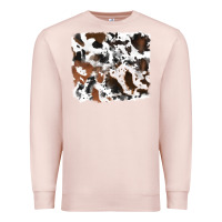Pale Pink cowhide background Premium Sweatshirt - RanaPortraitStore