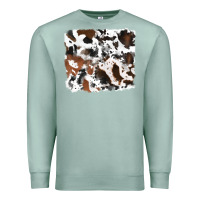 Seafoam cowhide background Premium Sweatshirt - RanaPortraitStore
