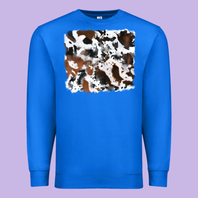 Cowhide Background Premium Sweatshirt Designed By Ranaportraitstore