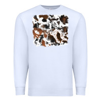 White cowhide background Premium Sweatshirt - RanaPortraitStore