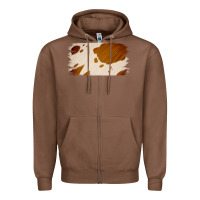 Chestnut Cowhide Lightbrown Zipper Hoodie - Jasminsmagicworld