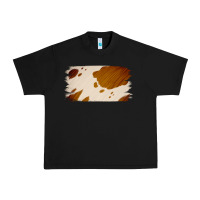 Black Cowhide Lightbrown Urban Heavy Tee - Jasminsmagicworld
