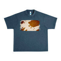 Midnight Navy Cowhide Lightbrown Urban Heavy Tee - Jasminsmagicworld
