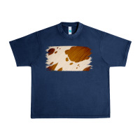 Navy Cowhide Lightbrown Urban Heavy Tee - Jasminsmagicworld