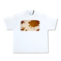 White Cowhide Lightbrown Urban Heavy Tee - Jasminsmagicworld
