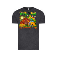 Vintage Black Small Town St Patrick's Day Vintage Tee - CowhideDigitalArt