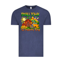 Vintage Denim Small Town St Patrick's Day Vintage Tee - CowhideDigitalArt