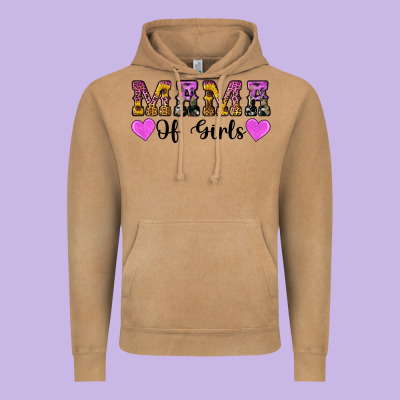 Western Mama Of Girls Vintage Hoodie Designed By Artiststas