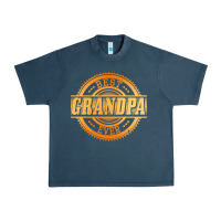 Midnight Navy best grandpa Urban Heavy Tee - DesigneFamous