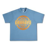 Pebble Blue best grandpa Urban Heavy Tee - DesigneFamous