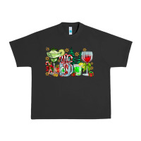 Pigment Black Christmas tequila Urban Heavy Tee - CowhideDigitalArt