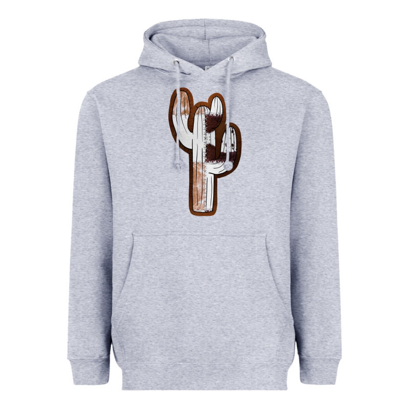 Leather Cowhide Cactus Heavyweight Hoodie by RanaPortraitStore | Teevron