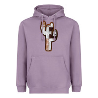 Lavender Leather Cowhide Cactus Heavyweight Hoodie - RanaPortraitStore