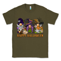 Army Green happy halloween  gnomies Classic Tee - BarkalooDesign