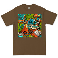 Cacao western cactus aztec seamless pattern Premium Tee - BundleAndBundleShop