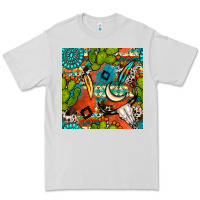 Dove Grey western cactus aztec seamless pattern Premium Tee - BundleAndBundleShop