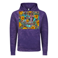 Cloud Purple baby pigs with leopard cowhide and sunflowers Vintage Hoodie - Artiststas