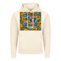 Vintage Artic baby pigs with leopard cowhide and sunflowers Vintage Hoodie - Artiststas