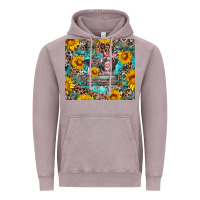 Vintage Zinc baby pigs with leopard cowhide and sunflowers Vintage Hoodie - Artiststas