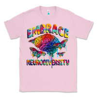 Bubblegum Pink Embrace neurodiversity Autism Classic Tee - FaDigitalArtStudio