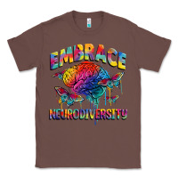 Chestnut Embrace neurodiversity Autism Classic Tee - FaDigitalArtStudio