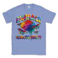 Colony Blue Embrace neurodiversity Autism Classic Tee - FaDigitalArtStudio