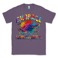 Lavender Embrace neurodiversity Autism Classic Tee - FaDigitalArtStudio