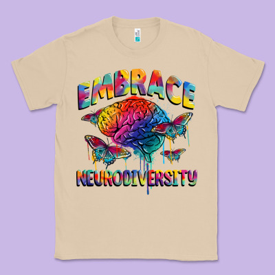 Embrace Neurodiversity Autism Classic Tee Designed By Fadigitalartstudio