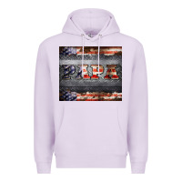 Lilac papa metal and american flag tumbler Premium Hoodie - BarkalooDesign
