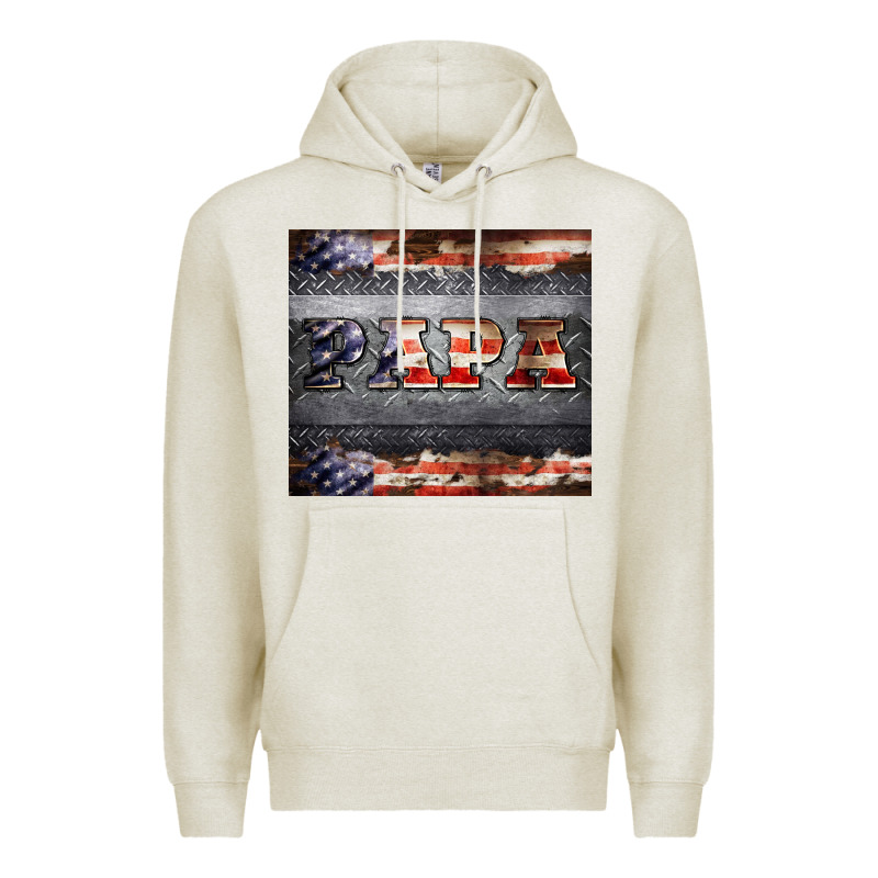 Papa Metal And American Flag Tumbler Premium Hoodie by BarkalooDesign | Teevron