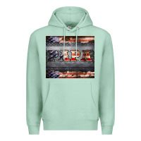 Seafoam papa metal and american flag tumbler Premium Hoodie - BarkalooDesign