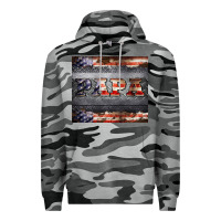 Slate Camo papa metal and american flag tumbler Premium Hoodie - BarkalooDesign