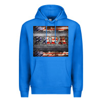 True Royal papa metal and american flag tumbler Premium Hoodie - BarkalooDesign