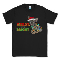 Black merry and bright french bulldog Classic Tee - RanaPortraitStore