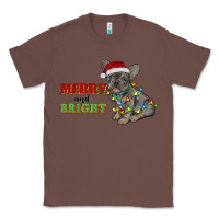 Chestnut merry and bright french bulldog Classic Tee - RanaPortraitStore