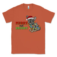 Copper merry and bright french bulldog Classic Tee - RanaPortraitStore