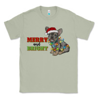 Matcha merry and bright french bulldog Classic Tee - RanaPortraitStore