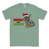 Sage merry and bright french bulldog Classic Tee - RanaPortraitStore