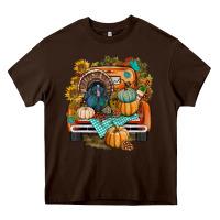Chocolate Brown thanksgiving truck bbs Heavy Core Tee - BundleAndBundleShop
