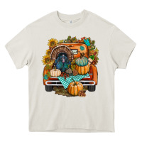 Cream thanksgiving truck bbs Heavy Core Tee - BundleAndBundleShop